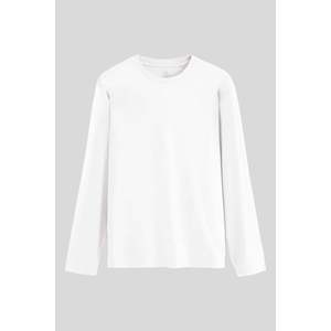 T-shirt à manches longues col rond basique coupe standard Tommylife pour homme, noir, mélange de coton, tenue décontractée quotidienne, modèle 87997 - Product Image 2