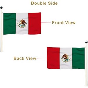 Bandera de México de Doble Cara 2x3, Banderas Mexicanas, Bandera Nacional para Exteriores - Product Image 5