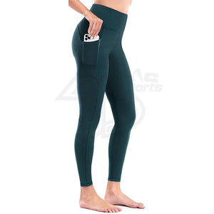 Leggings de sport taille haute, coupe slim, pour femmes, salle de sport, fitness, entraînement, course à pied, vêtements de sport, pantalon extensible - Product Image 3