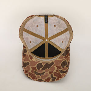 Gorra Trucker Personalizada Estilo Americano para Exteriores, Diseño de Malla con Estampado de Camuflaje, Visera Curva, Tela de Algodón para Deportes y Uso Diario - Product Image 4
