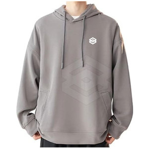 Sudadera con capucha de gran tamaño de invierno de alta calidad para hombre, diseño informal con capucha y patrón sólido, impresión Digital, suministro ODM - Product Image 2