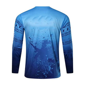 Vêtements de pêche à séchage rapide par sublimation personnalisée 100% coton polyester nouveau design chemises de pêche pour hommes - Product Image 2