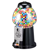 Distributeur de bonbons à monnayeur Kwang Hsieh 15 pouces, en alliage d'aluminium antique, avec globe en verre et bulle métallique, interface anglaise