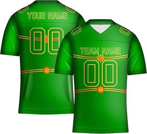 Camiseta clásica de fútbol americano personalizada, fabricantes de camisetas de fútbol callejero con sublimación de malla transpirable, camiseta de equipo - Product Image 1
