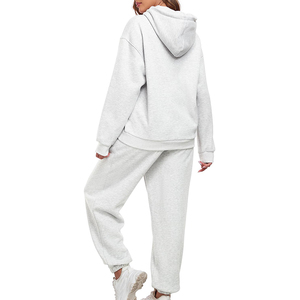 Chándales Casuales con Capucha para Mujer, Personalizados con Logotipo, Invierno, Ecológicos, 100% Algodón, Transpirables, Manga Larga, Ropa Deportiva - Product Image 2