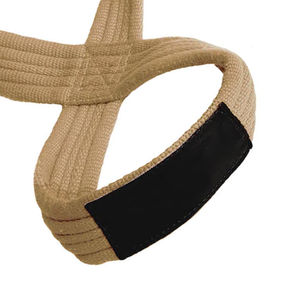 Haute qualité doux et réglable coton Polyester matériel Fitness sécurité Figure huit sangles d'haltérophilie à bas prix - Product Image 4