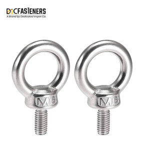 Pernos de ojo M5 de alta calidad Sujetador de acero al carbono Grado 4,8/8,8 Cabeza hexagonal Varias longitudes Acabado inoxidable Rosca UNC Compatible con DIN - Product Image 3