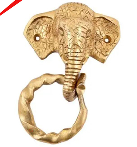 Aldaba de puerta de cara de vida chapada en oro de alta calidad 2025 para restaurante - Product Image 4