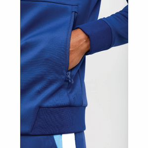 Survêtement zippé d'entraînement respirant pour hommes avec capuche | Survêtement avec logo personnalisé de haute qualité | Survêtement d'entraînement en gros - Product Image 6