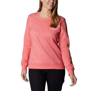 Drop Shoulder <b>Women's</b> <b>Sweatshirt</b> Casual Wear Solid 100% Cotton Breathable Lightweight O-Neck <b>Long</b> Sleeves Customized Logo - Product Image 6