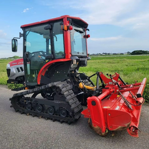 35 HP Water and Drought Crawler Rotary <b>Cultivator</b> Mini Crawler Tractor Small Agricultural Tractor with a Tiller of Tracks - Product Image 1