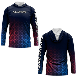 เสื้อเชิ้ตตกปลาแขนยาวสำหรับผู้ชาย ป้องกันแสงแดด UPF 50+ แห้งเร็ว แบบมีฮู้ด สำหรับวัยรุ่นและผู้ใหญ่ ไซส์ใหญ่ แห้งเร็ว - Product Image 3