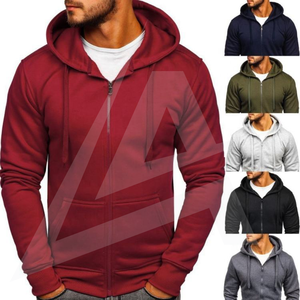 <b>Mens</b> Zipper Hoodie Sweatshirt Sportswear <b>Fleece</b> Hooded <b>Jacket</b> Casual Gym Training Winter Wear - Product Image 4