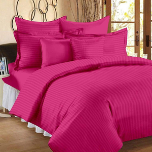 350 Tc Printed Striped Bedsheets Comfortable and Breathable Bedsheets - Product Image 2