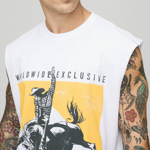 เสื้อกล้ามผู้ชายแบบลำลองผ้านุ่มสำหรับผู้ใหญ่ดีไซน์ทันสมัยพิมพ์ลายสไตล์ที่เป็นเอกลักษณ์ - Product Image 4