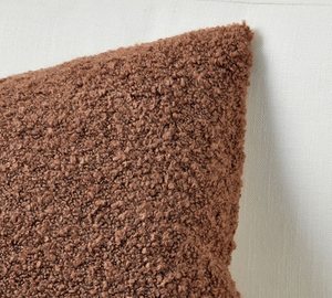 Cojín Decorativo Moderno y Ecológico de Poliéster Tejido Bouclé con Cierre de Cremallera, Extraíble y Lavable, Diseño Sólido - Product Image 5