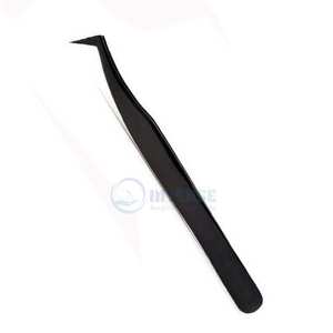 Volume en acier inoxydable de qualité supérieure Pince à épiler à 75 degrés Outil d'extension de cils professionnel pour maquilleurs et salons - Product Image 1