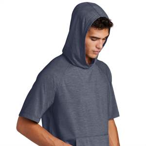 Sweat à capuche élégant à manches courtes pour hommes, léger et tendance, parfait pour une tenue décontractée et un entraînement sportif - Product Image 5
