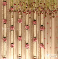 Mogra Guirlande de pivoines pour mariages et festivals indiens Décoration intérieure élégante Ganpati Toile de fond de scène Guirlande décorative