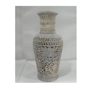 Florero decorativo de mármol de diseño, hecho a mano jarrón de piedra, perfecto para eventos, fiestas, vestíbulos de hoteles, resorts y regalo de inauguración de la casa - Product Image 6