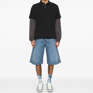 Pantalones Cortos Vaqueros de Mezclilla para Hombre, Talla Grande, Holgados, Transpirables, Ligeros, de Cintura Media, Estilo Casual, para Verano - Product Image 2