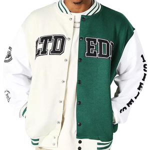 Chaquetas Bomber Letterman de Béisbol de la Más Alta Calidad, Chaqueta Deportiva Universitaria con Cuello Alto Bordada Personalizada para Hombre - Product Image 1