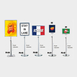 ขาตั้งโปสเตอร์อลูมิเนียมแบบสองด้านสำหรับงานจัดแสดงสินค้าขายดี - Product Image 4