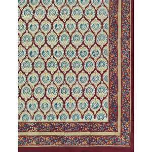 Hand Block Printed King Size 100% Cotton Double Bedsheet Pillow Cover Eco-Friendly Floral <b>Comforter</b> <b>Set</b> for Home 3 Pcs <b>Set</b> - Product Image 2