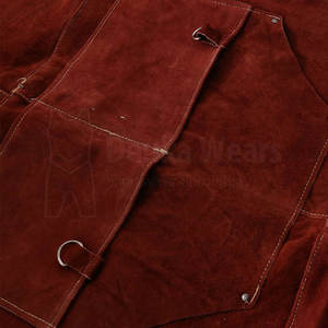 High Quality Unisex Quick Dry Breathable <b>Leather</b> Welding <b>Apron</b> Custom Design Fireproof Water Proof Comfortable Safety Clothing - Product Image 6