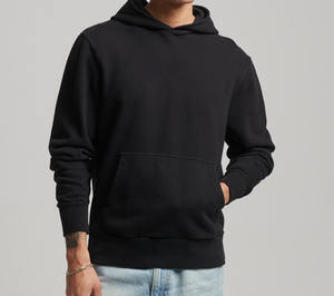 Sudadera con Capucha Casual para Hombre, Personalizada, Lisa, Teñida, con Estampado de Ganchillo, Corte Regular, 100% Algodón, Resistente al Viento, con Bolsillos - Product Image 2