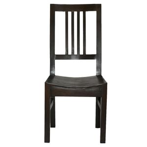 Silla de comedor de madera maciza Boston Dark Charcoal Diseño moderno con respaldo de Listón, asientos de cocina resistentes. - Product Image 3