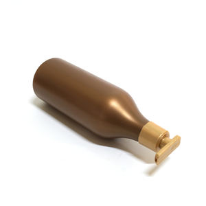 NBT Color personalizado 2000ml botella de embalaje cosmético de plástico para champú y jabón líquido botella de champú personalizada de oro marrón - Product Image 3