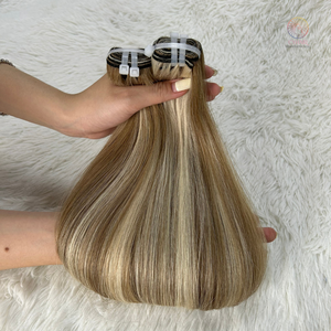 Paquets de cheveux humains bruts d'un donneur vietnamien du meilleur fournisseur, non traités, lâche, vague profonde, boucles italiennes, soyeuses et naturelles, 2 couleurs mélangées - Product Image 2