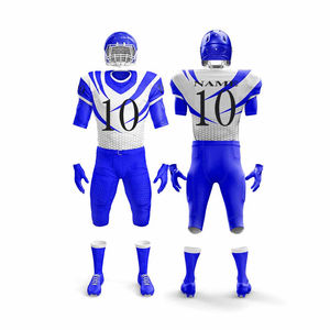 Uniformes de football américain personnalisés de haute qualité, respirants et à séchage rapide, avec manches courtes pour l'été, design sublimé - Product Image 5