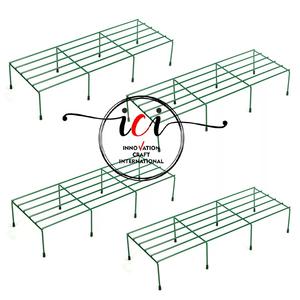 Support de plante en métal pour la cuisine à domicile Porte-épices en verre unique Pots de fleurs facile à nettoyer - Product Image 1