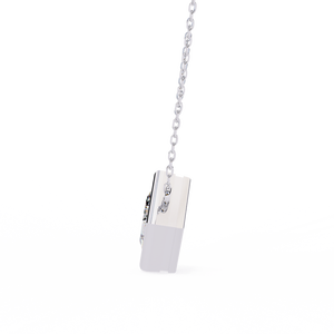 Pendentif en or massif 18 carats de luxe avec diamant pour femmes, avec pierre précieuse cultivée en laboratoire certifiée IGI - Product Image 2