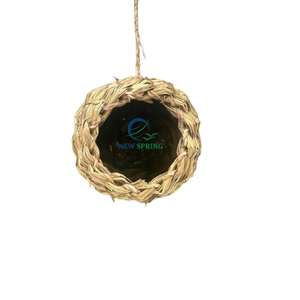 Nid pour animaux de compagnie écologique en herbe tressée naturelle - Fabriqué à la main au Vietnam - Product Image 3