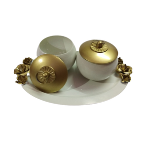 Jarra de vela de estilo lujoso para el hogar, Vela decorativa de cobre y latón, personalizada, para hotel, jardín, hierro y aluminio - Product Image 6