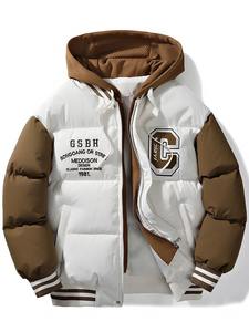 Nueva Chaqueta Acolchada Informal al por Mayor, Chaquetas de Invierno con Capucha y Cremallera de Alta Calidad, Chaquetas Personalizadas con Estampado 3D para Hombre - Product Image 6