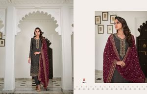 Georgette-traje de estilo indio para mujer, traje elegante de trabajo bordado Salwar Kameez, colección de boda, traje largo - Product Image 2