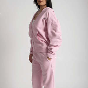 เสื้อแจ็คเก็ตมีฮู้ดซิปเต็มสำหรับผู้หญิงเสื้อออกกำลังกายแบบลำลองมีกระเป๋าสำหรับเล่นกีฬาวิ่งโยคะ - Product Image 2