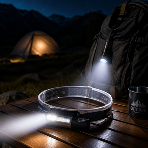 Linterna Frontal LED con Zoom Láser Blanco, Recargable por <span class=keywords><strong>USB</strong></span>, para Camping y Senderismo - Product Image 2