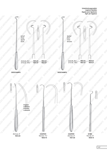 Top qualité acier allemand jeune Hryntschak Ligature aiguilles Ligature aiguille Suture aiguille droite émoussée 24 cm Instruments chirurgicaux - Product Image 6