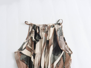 เดรสคล้องคอสีพื้นเซ็กซี่ชุดเดรสยาวสำหรับงานปาร์ตี้ชุดราตรีแฟชั่นมาใหม่ฤดูร้อน - Product Image 5