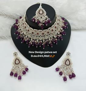 Lucentarts <b>Jewellery</b> Most Trendy Indian Wedding Engagement Zircon Studded Imitation Pearl Work Rose <b>Gold</b> Plated Ethnic Women - Product Image 4