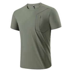 76% Nylon séchage rapide Sport mode t-shirt hommes 2025 manches courtes été décontracté noir surdimensionné haut t-shirts GYM t-shirt vêtements - Product Image 2