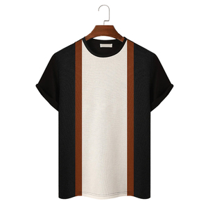 เสื้อยืดผู้ชายแบบกำหนดเองได้ ผ้าฝ้าย สไตล์เทรนดี้สำหรับฤดูร้อน ทรงโอเวอร์ไซส์ สวมใส่ได้ทั้งลำลองและเป็นทางการ เสื้อท็อปส์สำหรับกิจกรรมกลางแจ้ง เสื้อยืดสตรีทแวร์ เสื้อผ้าลำลอง - Product Image 2