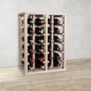 WELL HOME Portabottiglie in Legno di Pino a 24 Scomparti con Ripiani Non Verniciati - Product Image 5