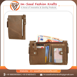 Fancy Traveler Use Design Mens Genuine Leather <b>Wallet</b> With Multiple Zip Pockets Buy at Best Offer Prices - Product Image 5