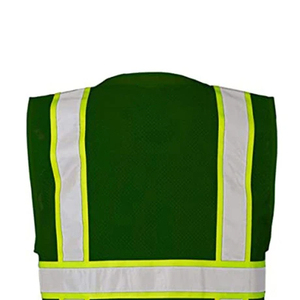 Chaleco de Seguridad de Trabajo Color Verde Más Hermoso, Unisex, Logotipo Personalizado, Mejor Precio, Poliéster de Buena Calidad, Impermeable - Product Image 6